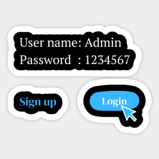 Login Sticker